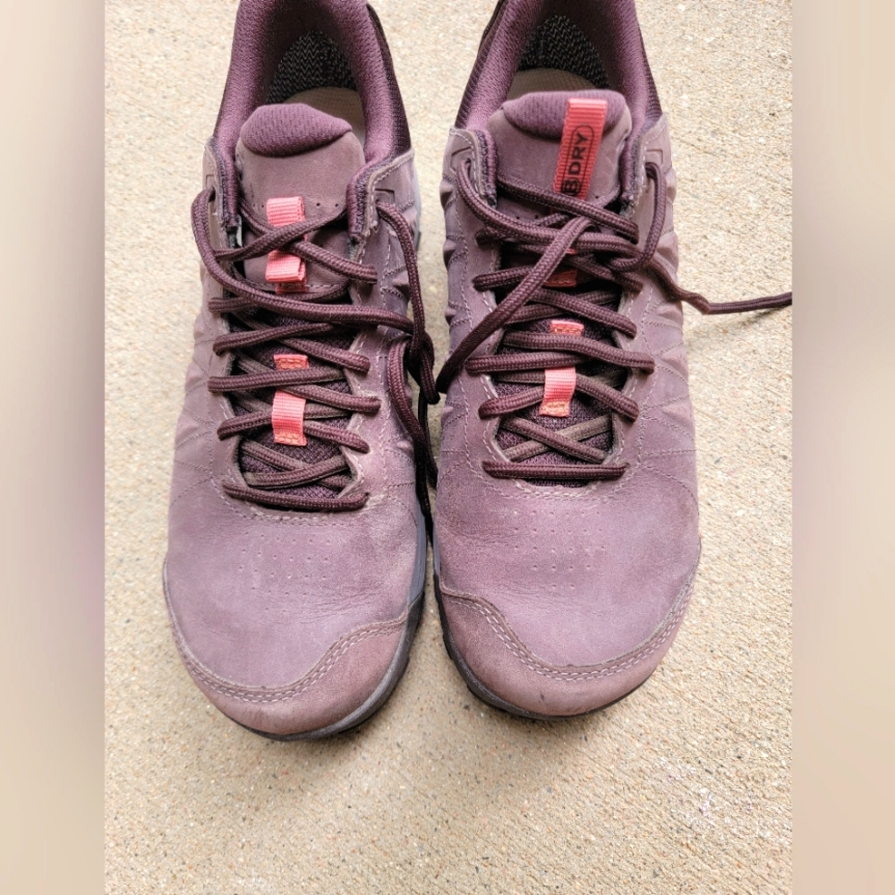 Oboz Womens Sypes Low Leather B-Dry Hiking Shoes Sneakers Peppercorn Siz…